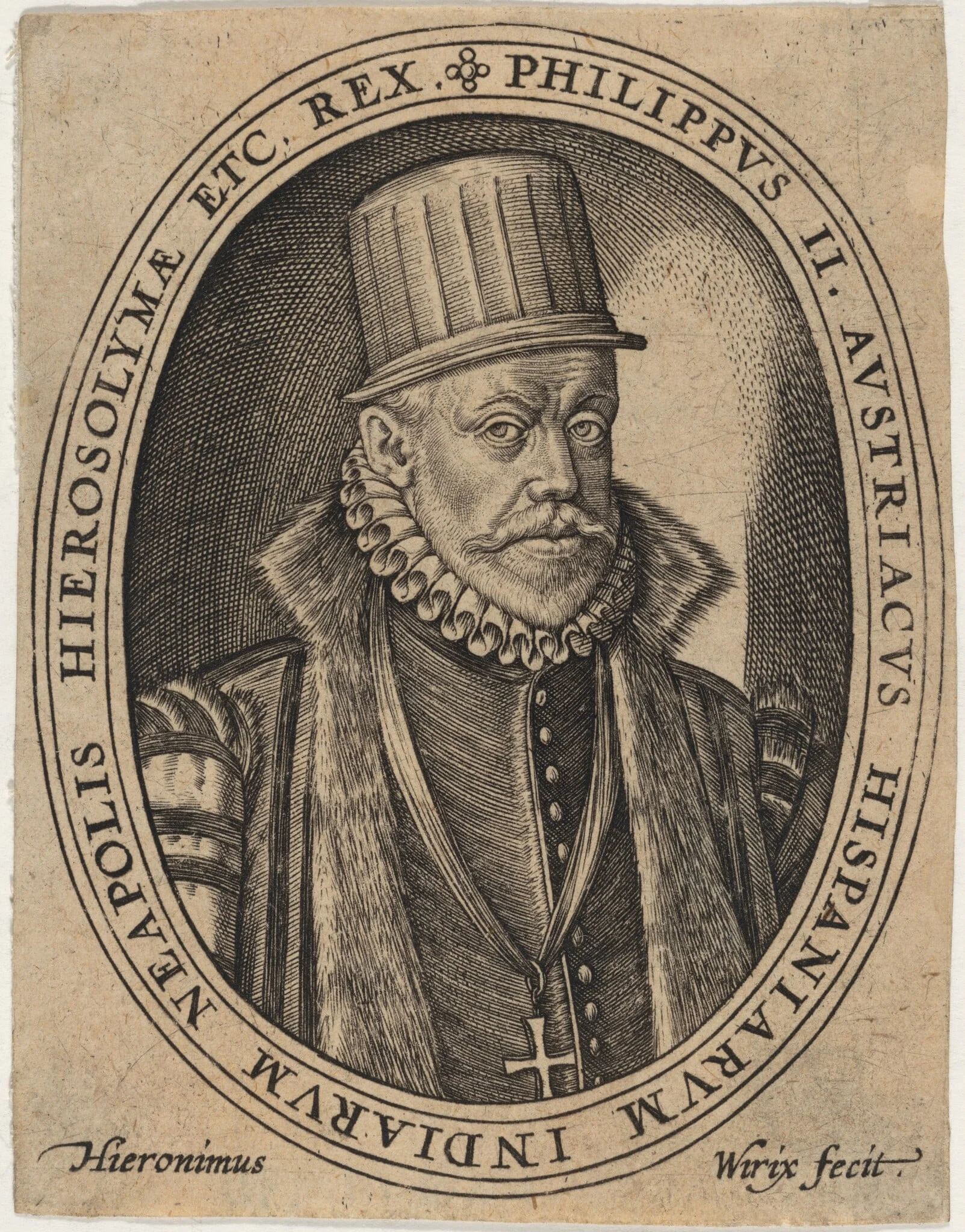 Philip II, King of Spain, detail