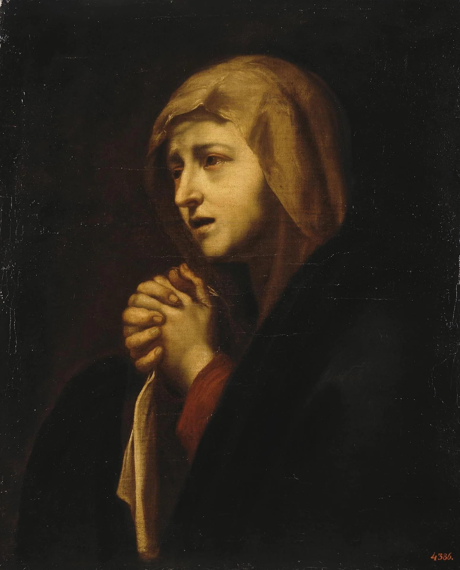 The Virgin Mary Mourning, detail