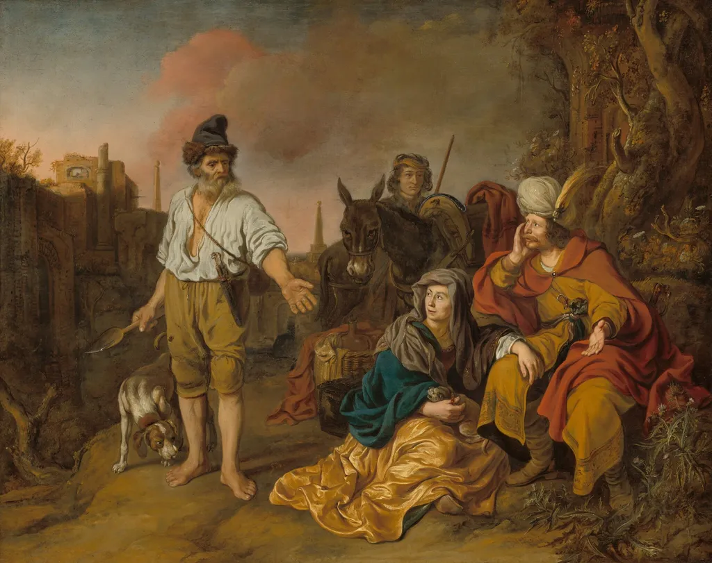 The Levite at Gibeah, by Gerbrand van den Eeckhout, oil, 1644