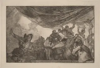 Disparate claro (Clear Folly), by Francisco de Goya, ink, 1816