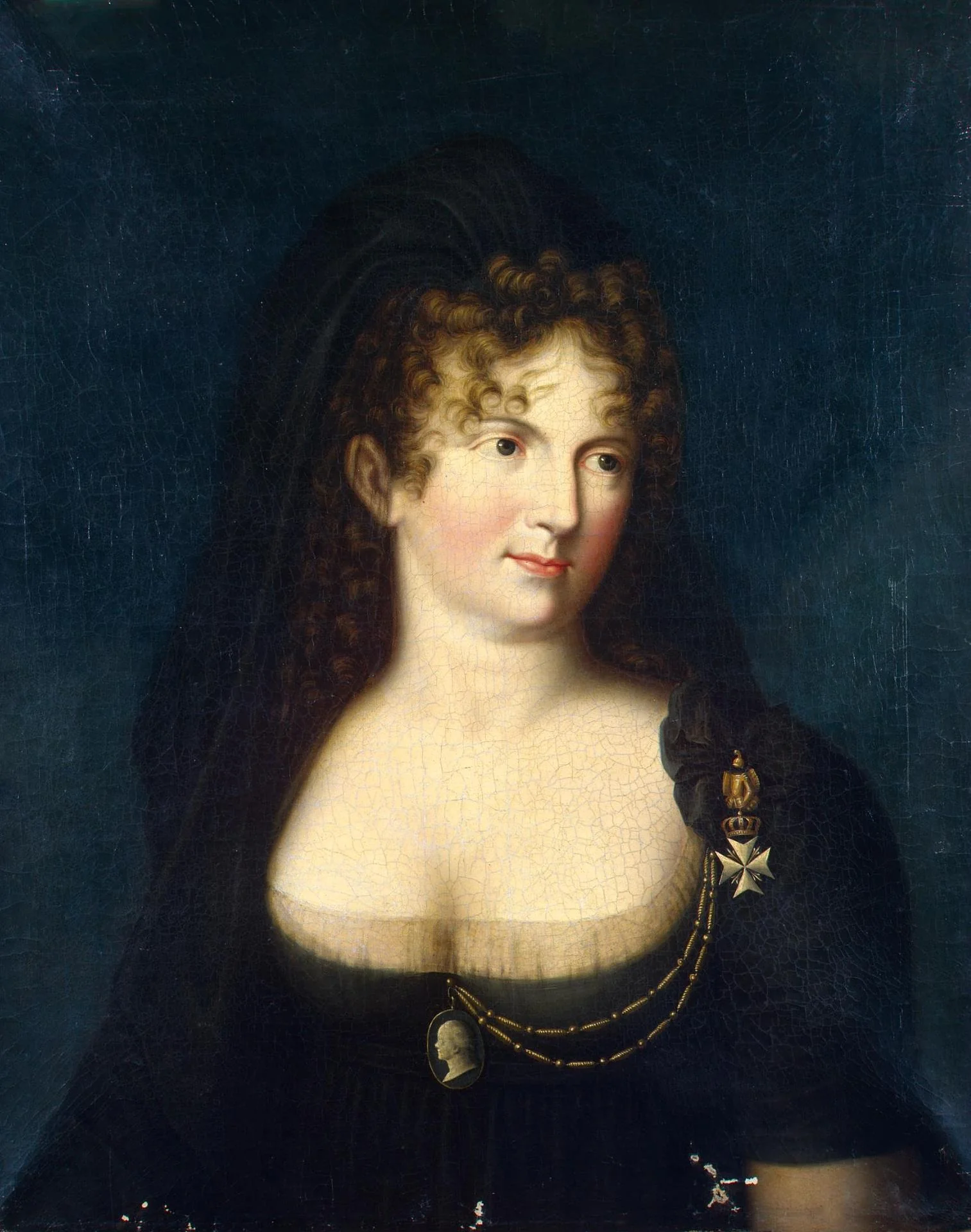 Portrait of Empress Maria Feodorovna, Wife of Emperor Paul I, detail