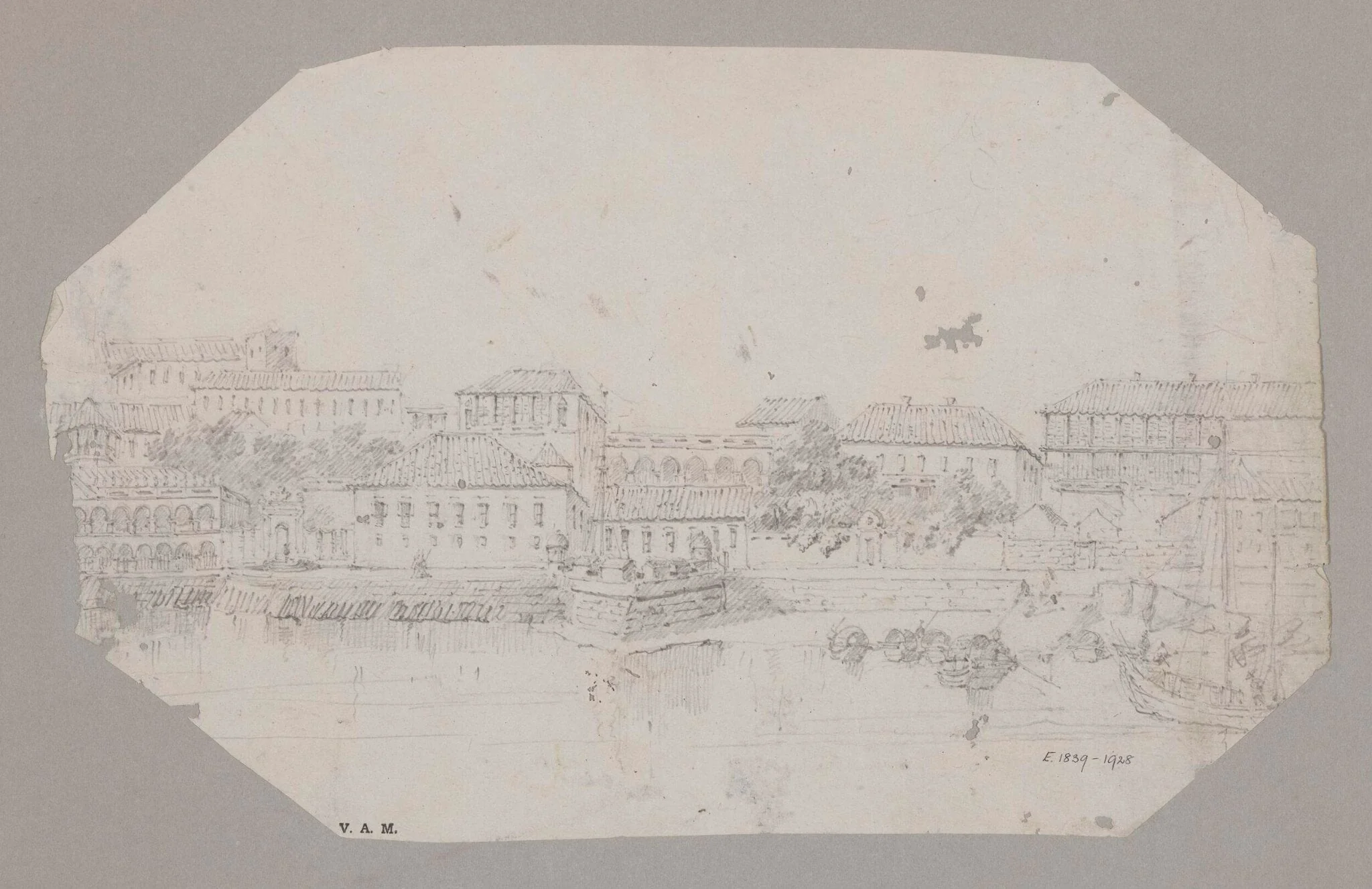 The Praya Grande, Macau, detail