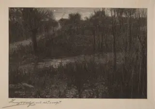 The Evening Star, by Henry Wolf, ink, 1910