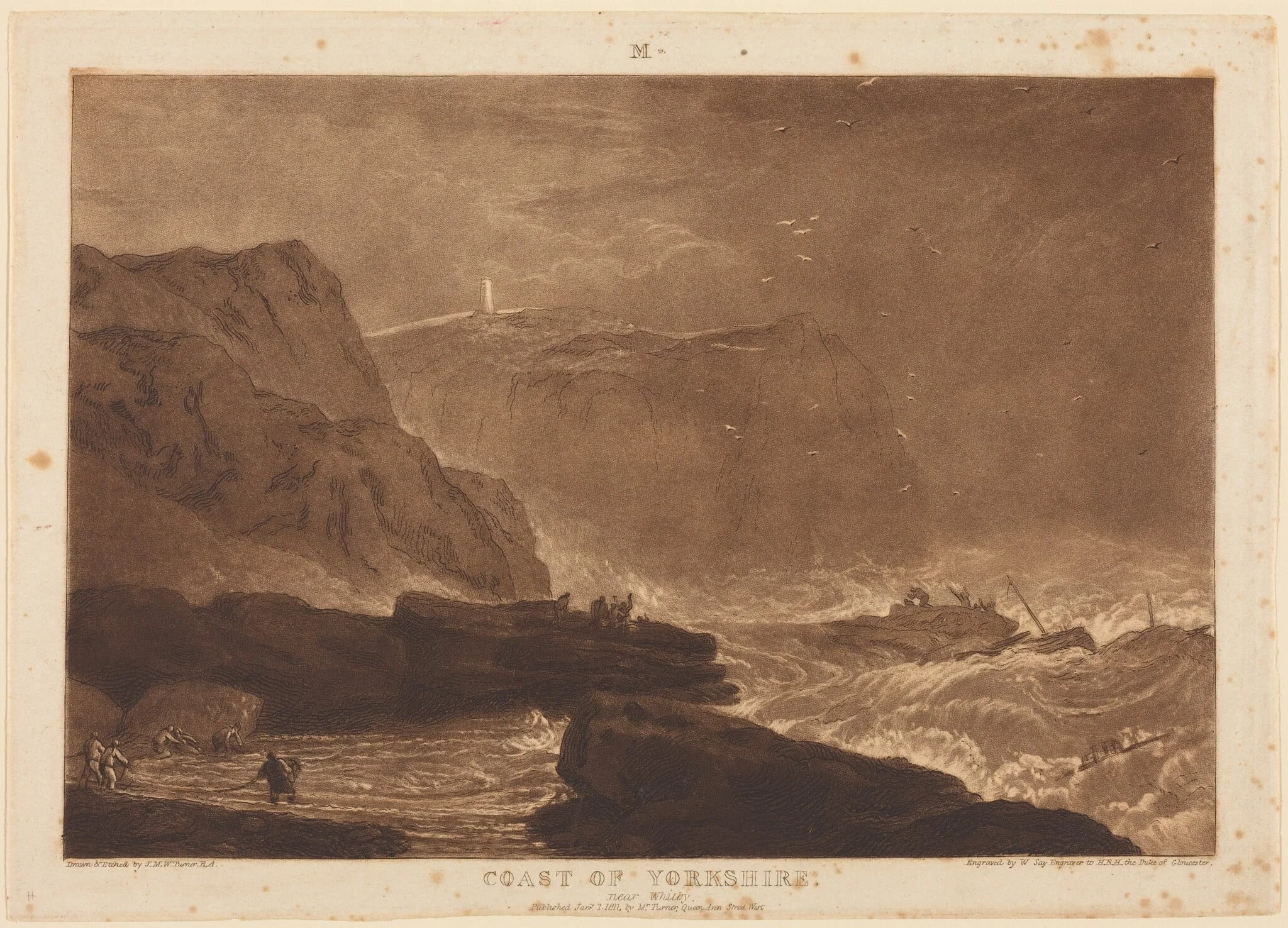 Coast of Yorkshire, detail