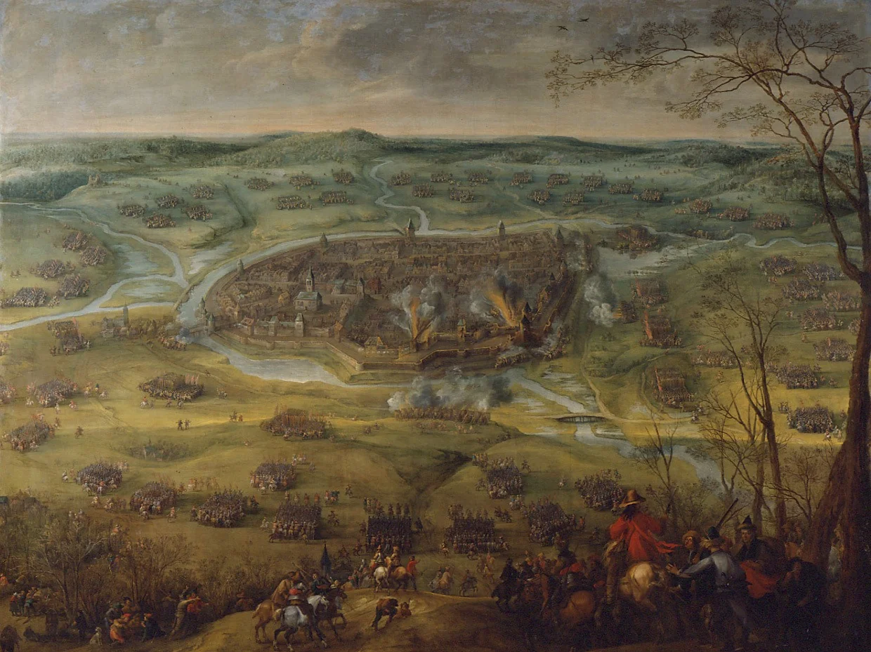 The siege of Neuburg, 1641, detail