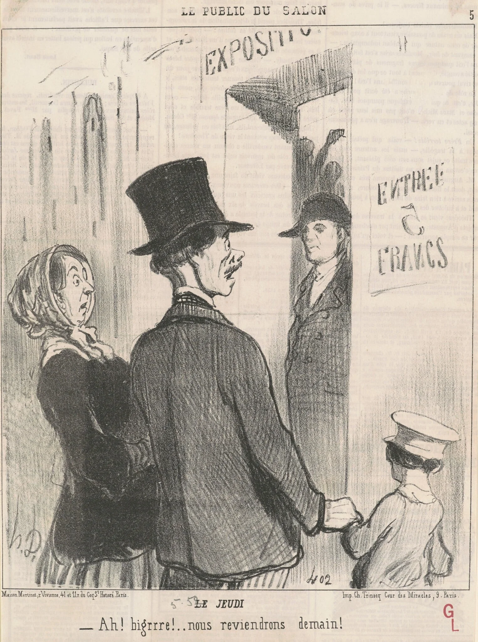Le jeudi, detail