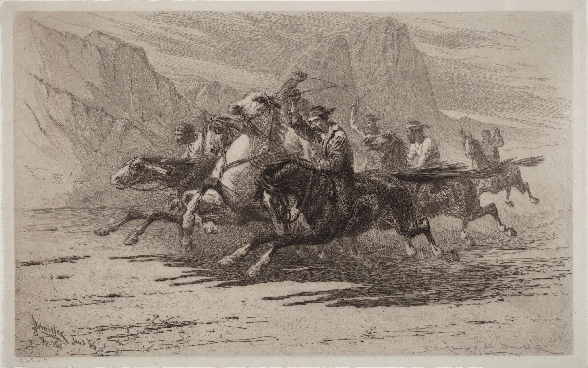 Rough Sport in the Yosemite, detail