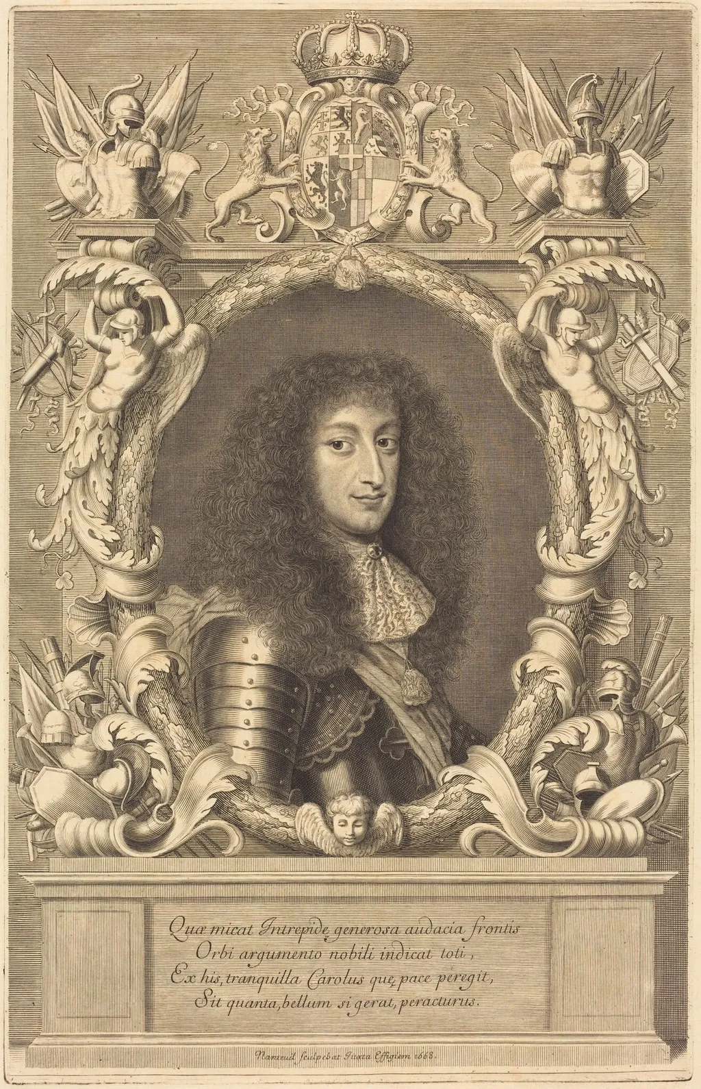 Charles-Emmanuel, Duc de Savoie, by Robert Nanteuil, ink, 1668