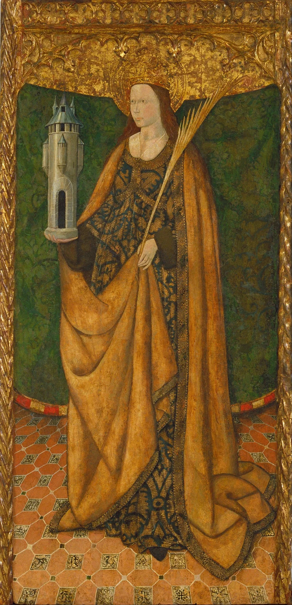 Saint Barbara, detail