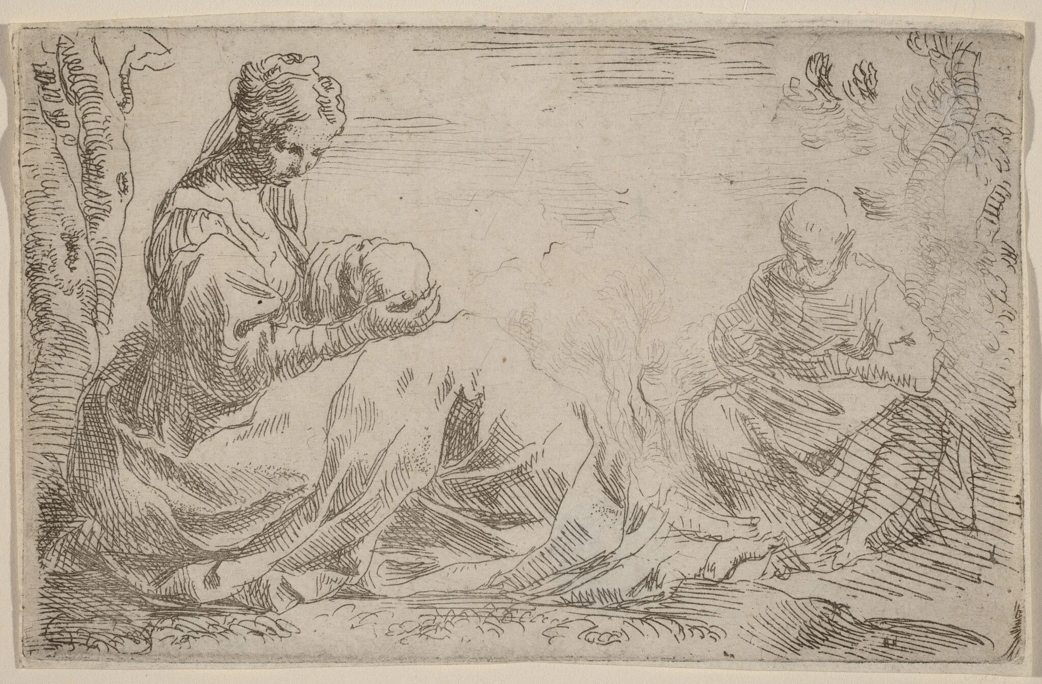 The Rest on the Flight into Egypt, detail