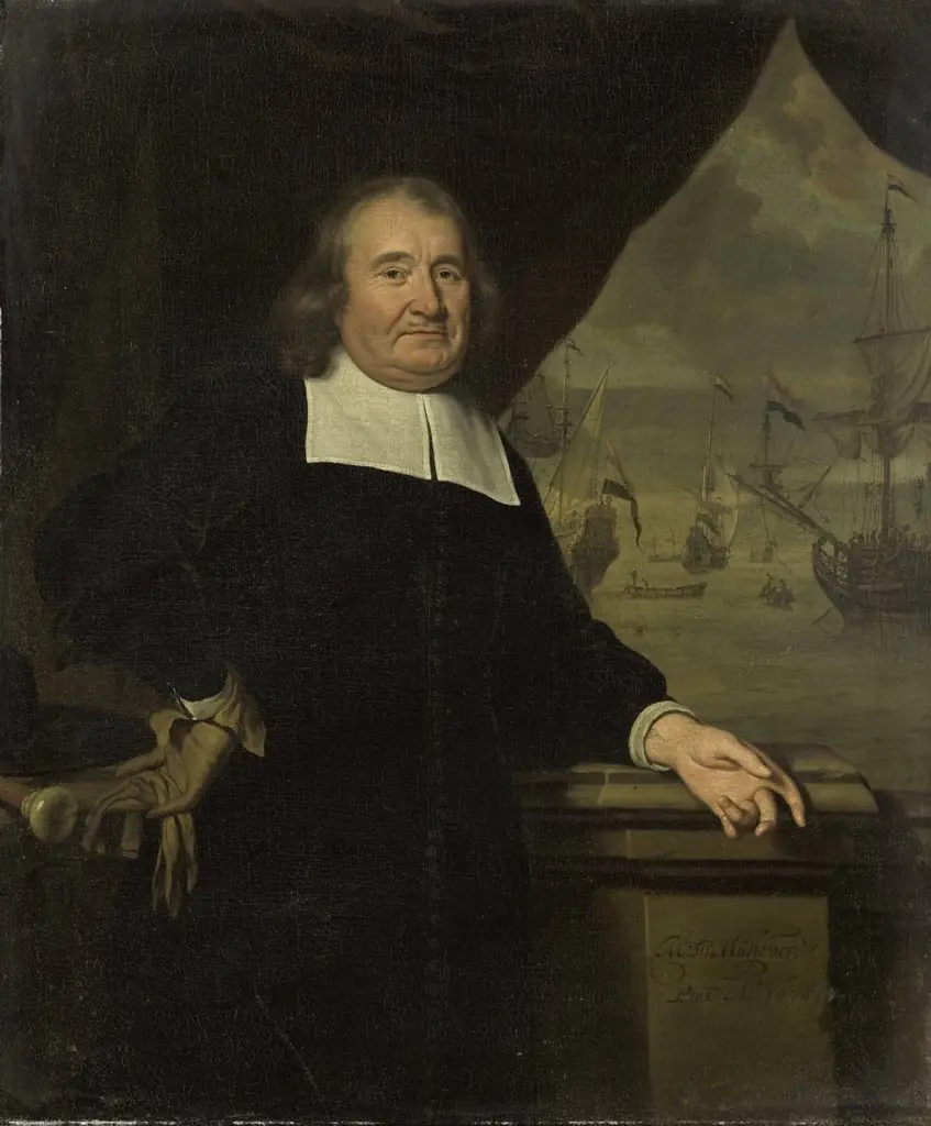 Portrait of a captain or ship-owner, by Michiel van Musscher, oil, 1690