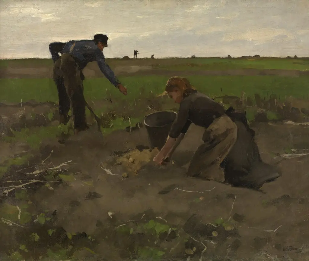 Potato Diggers, by Willem Witsen, oil, 1890