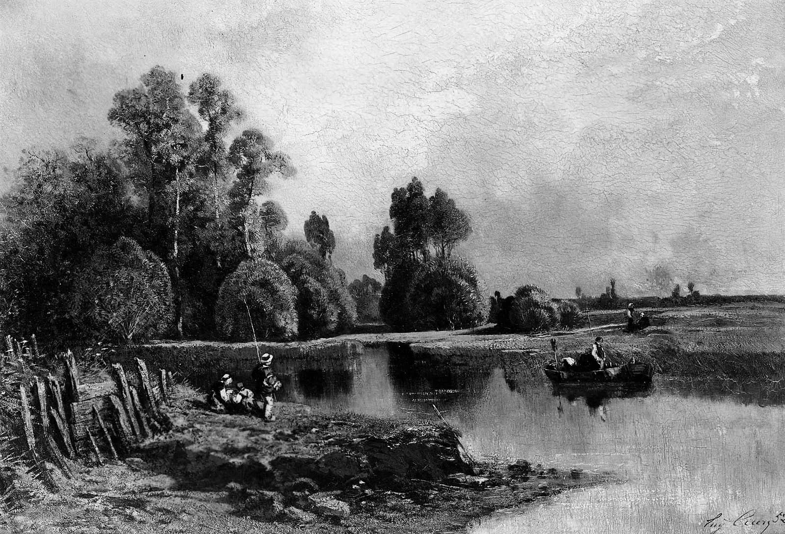On the Loing River, detail