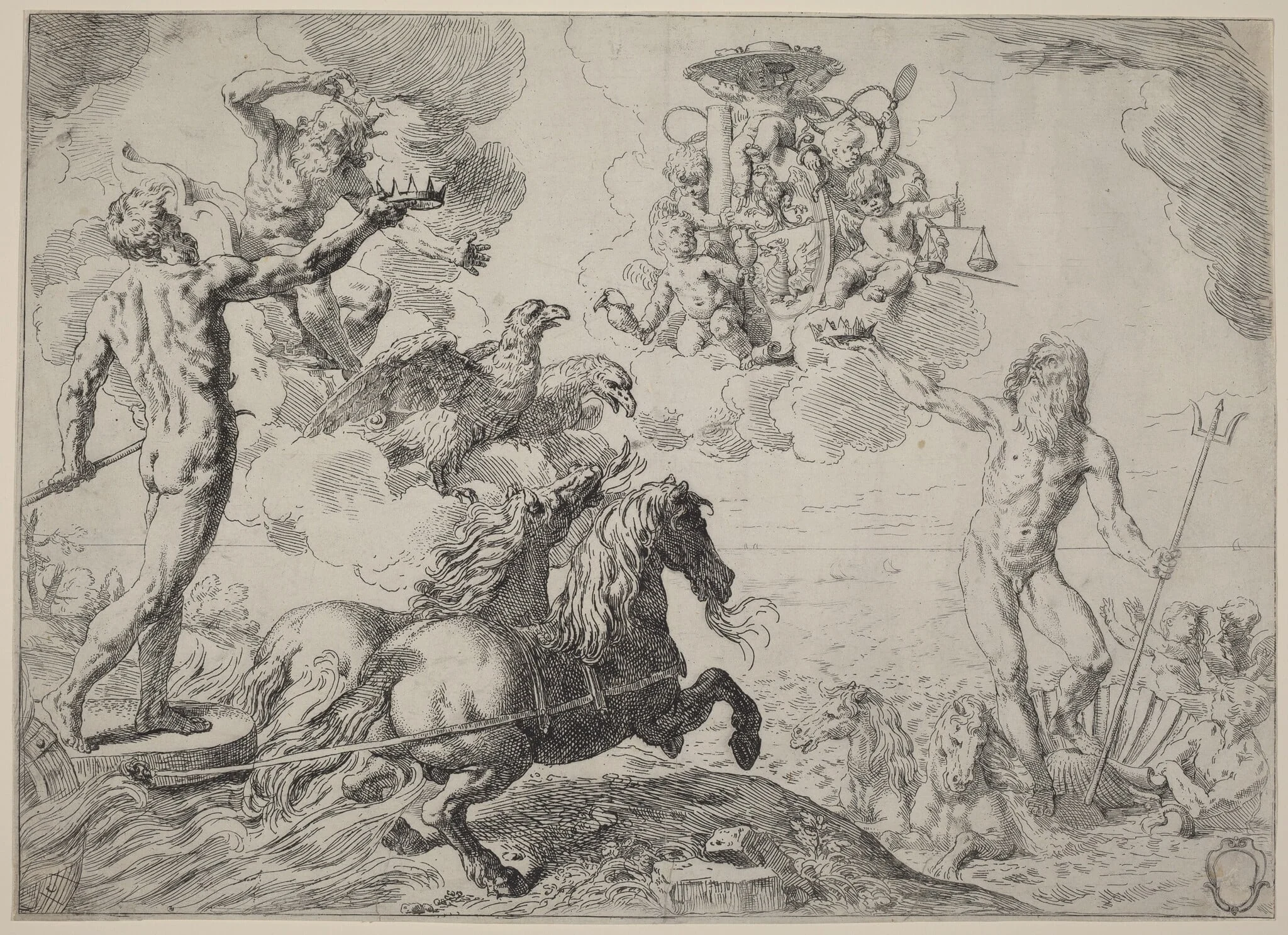 Jupiter, Neptune and Pluto, detail