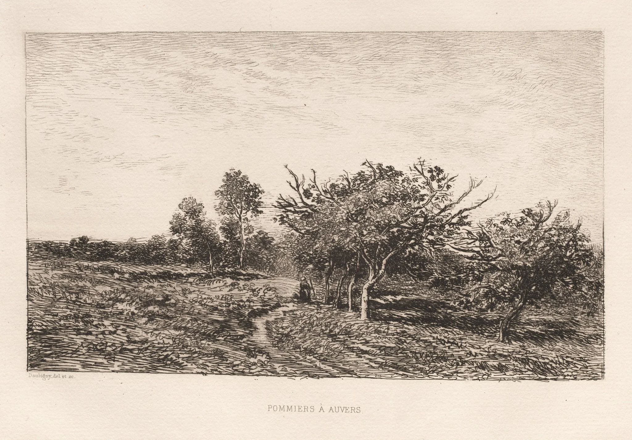Apple Trees at Auvers (Pommiers à Auvers), detail