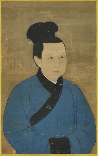 宋哲宗后坐像　軸