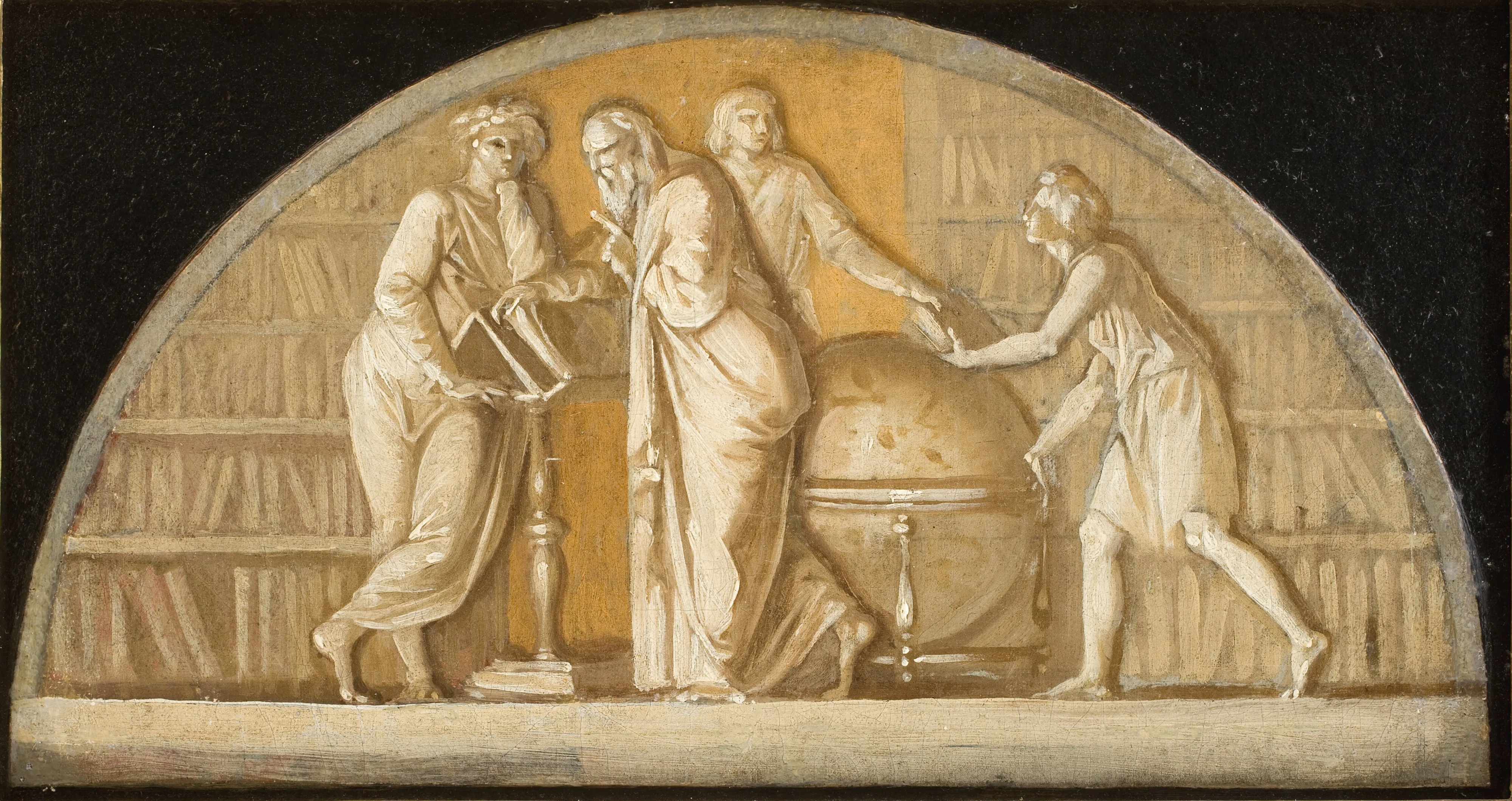 The Foundation of the Royal Library, detail