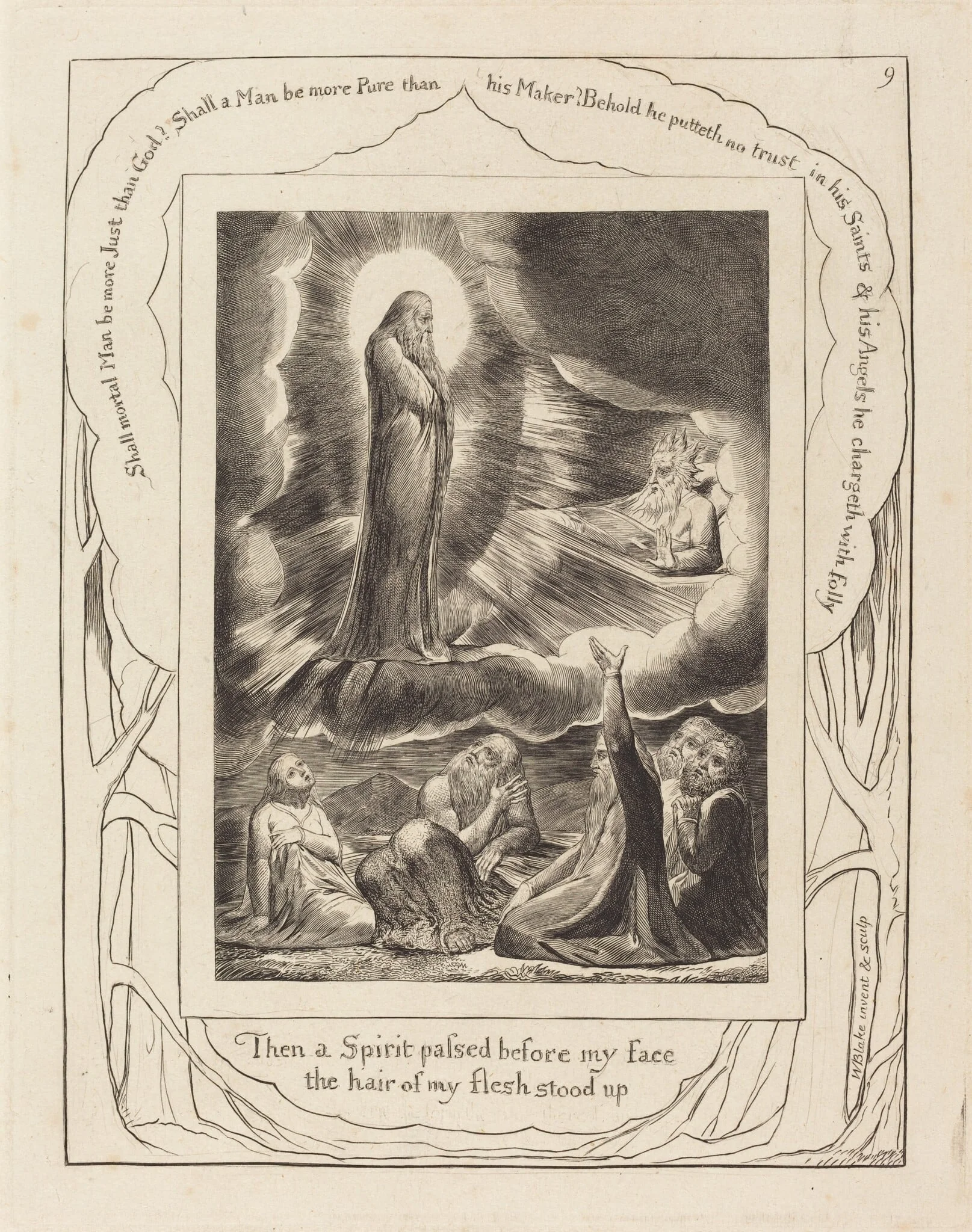 The Vision of Eliphaz, detail