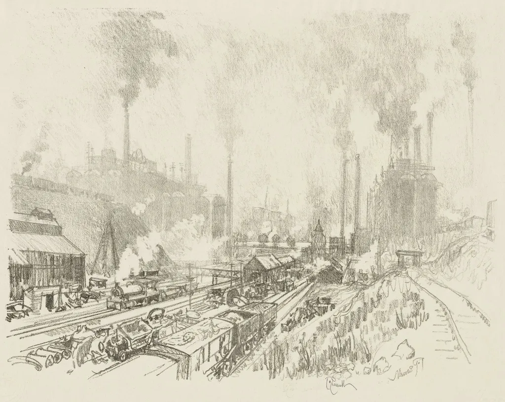 English War Work:  In the Land of Iron and Steel, by Joseph Pennell, 1916
