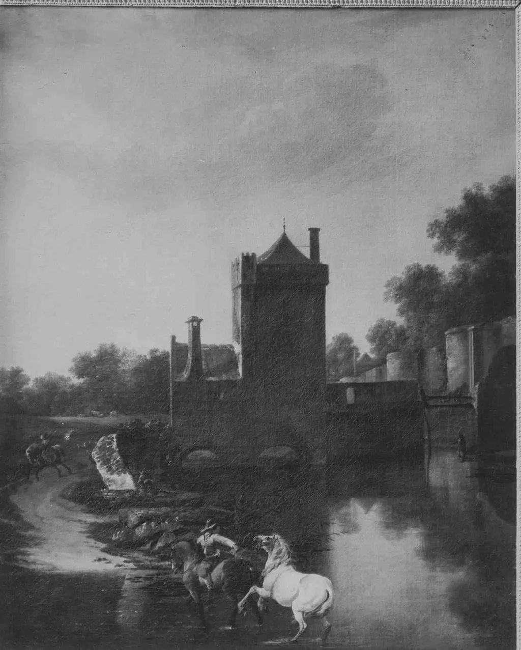 De Wittefrouwenpoort in Utrecht, by Willem van Drielenburg, oil, 1655