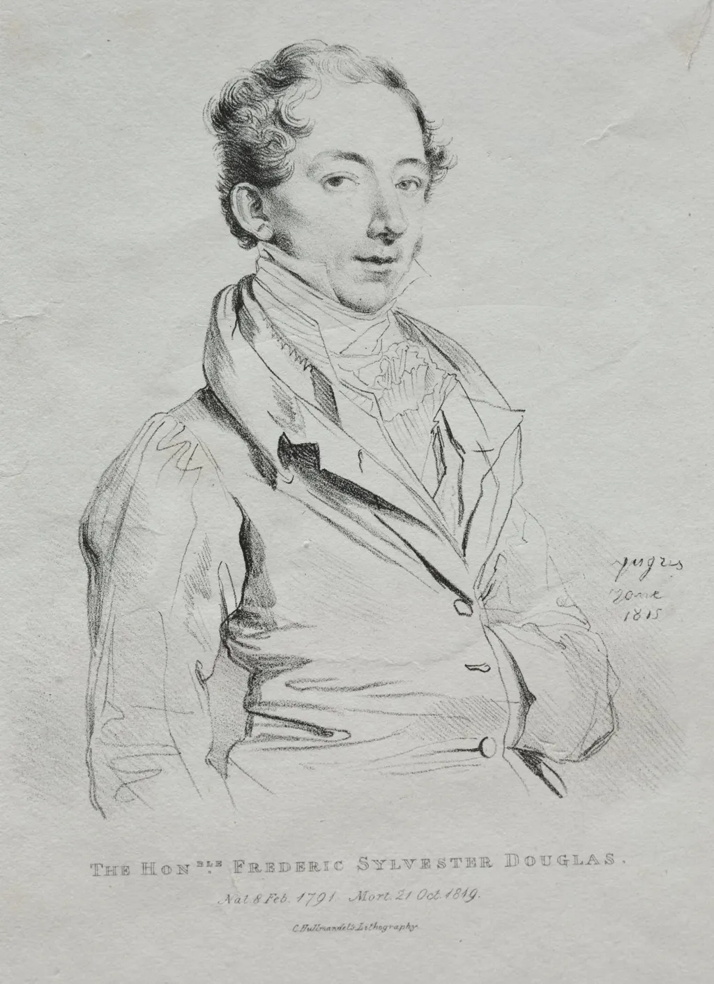 Honorable Frederic Sylvester Douglas, by Jean Auguste Dominique Ingres, 1815