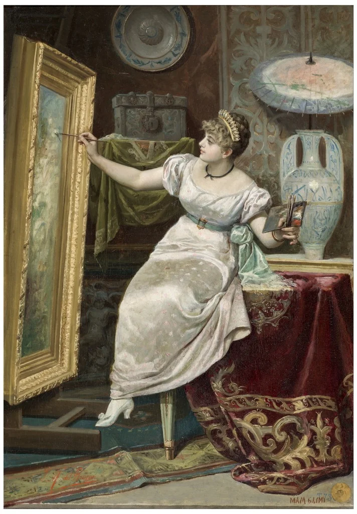 La artista, detail