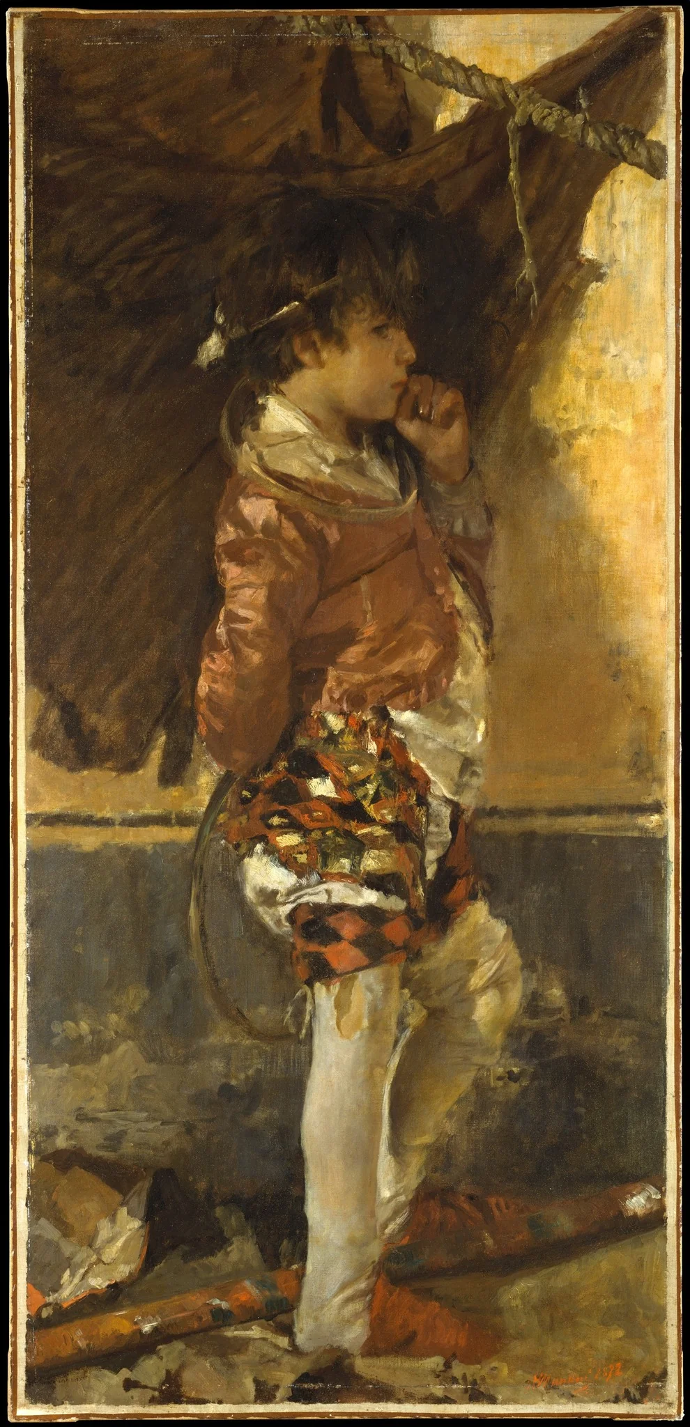 A Circus Boy, detail
