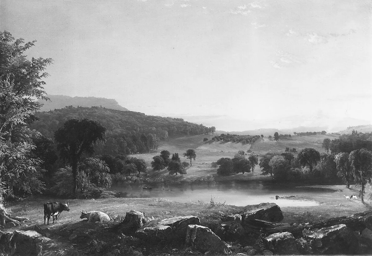 View near Sherburne, Chenango County, New York, detail