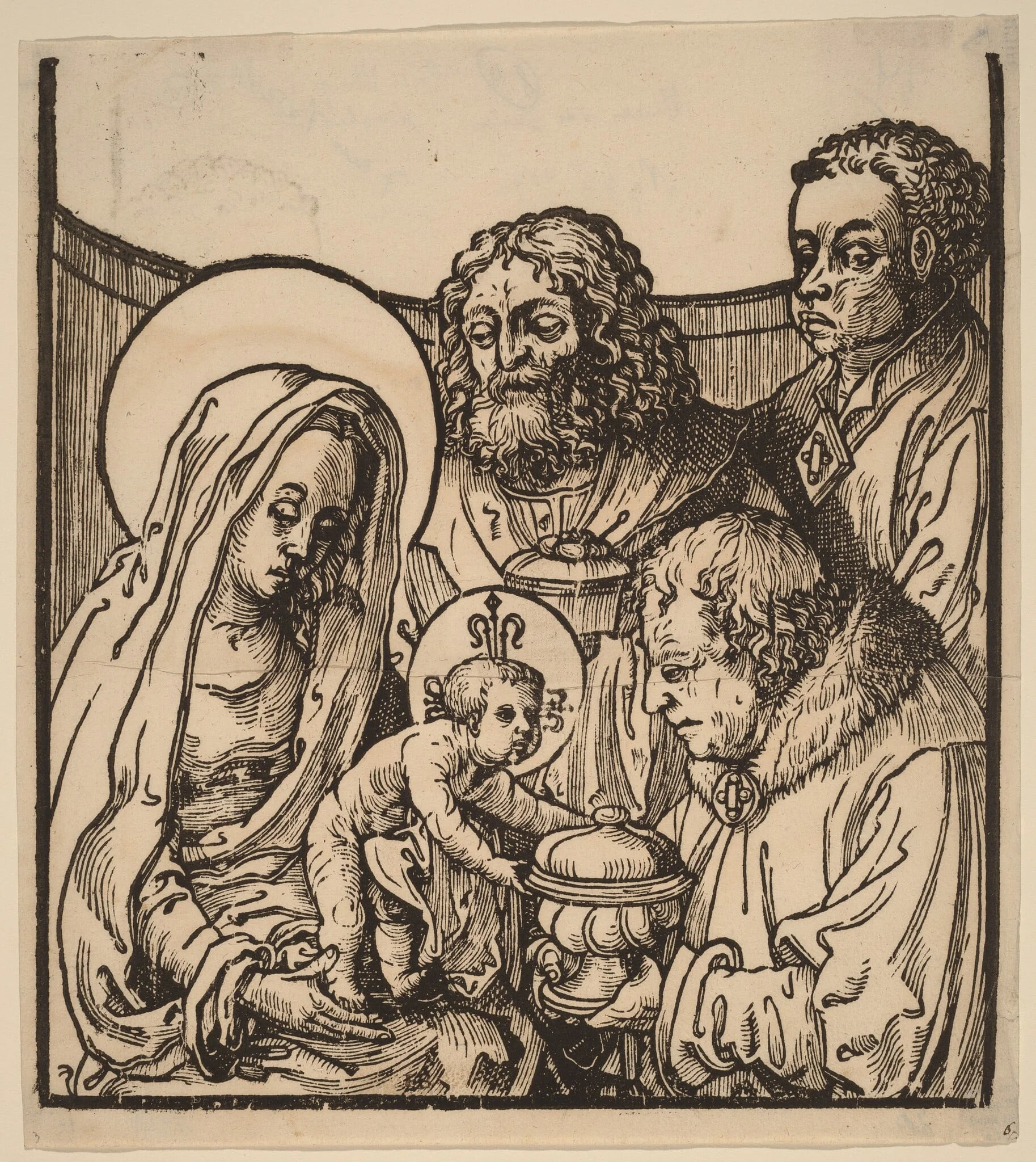 The Adoration of the Magi, detail