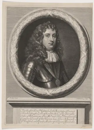 Edward Montagu, First Earl of Sandwich, by Abraham Blooteling, ink, 1665