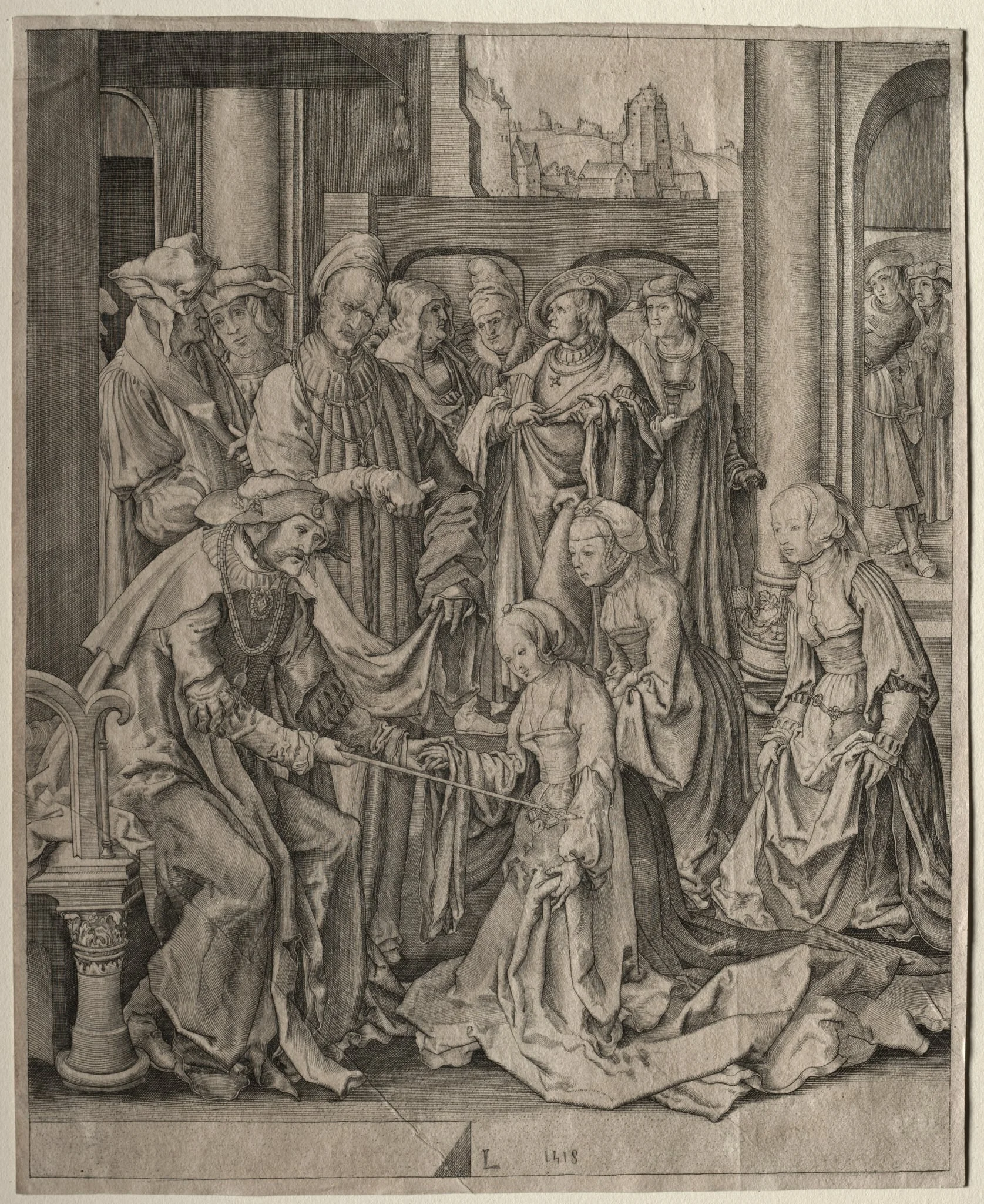 Esther before Ahasuerus, detail
