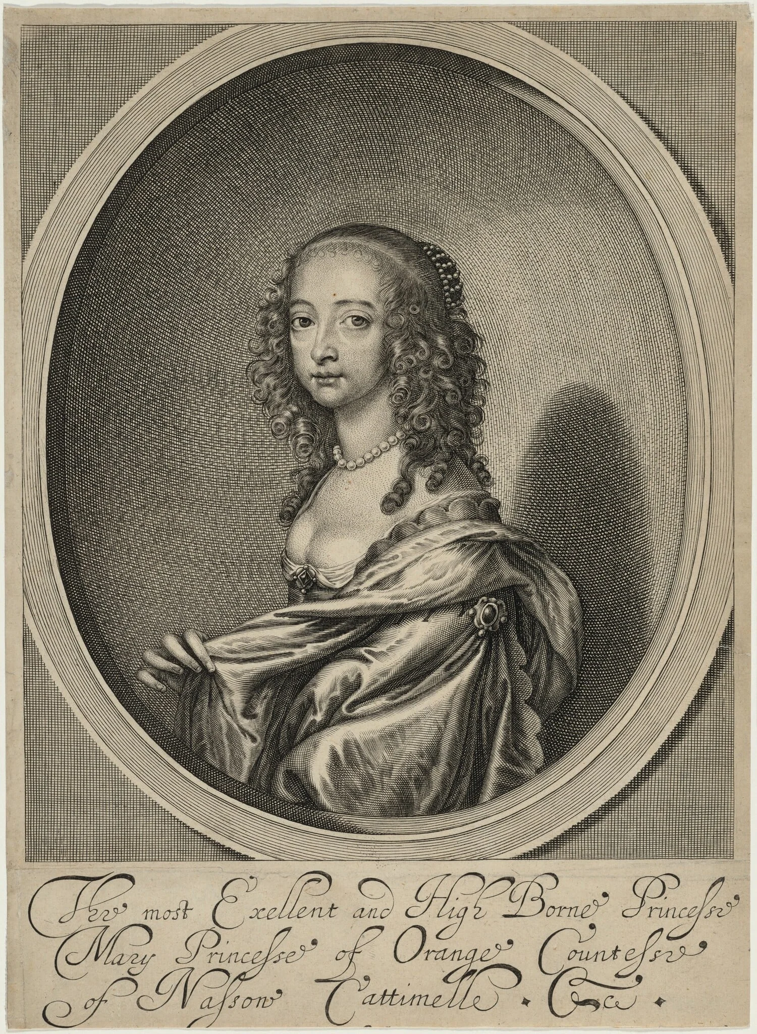 Mary, Princess of Orange, detail