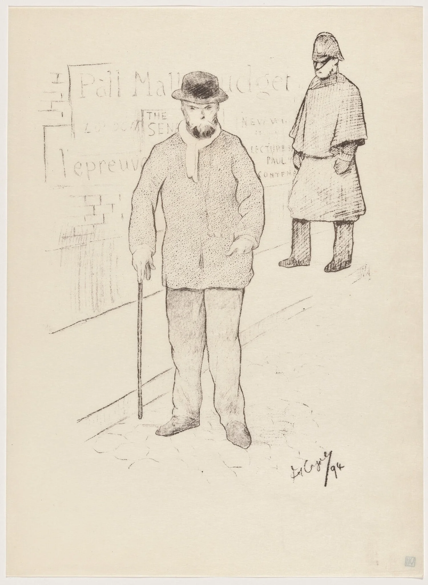Paul Verlaine à Londres, detail