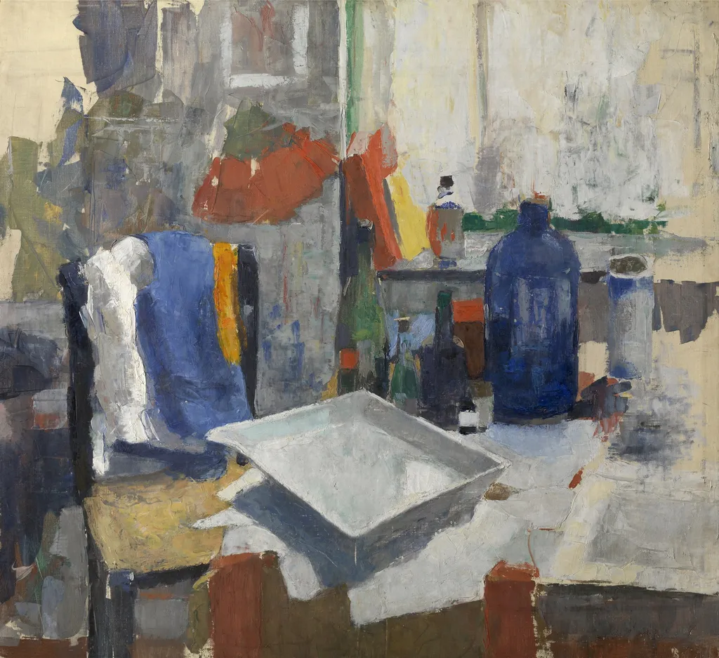 Etching Table, by Rik Wouters, oil, 1909