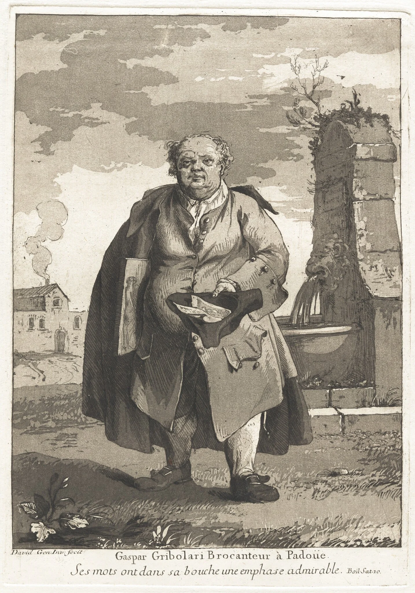Gaspar Gribolari brocanteur à Padoue (Gaspar Gribolari, Secondhand Dealer in Padua), detail