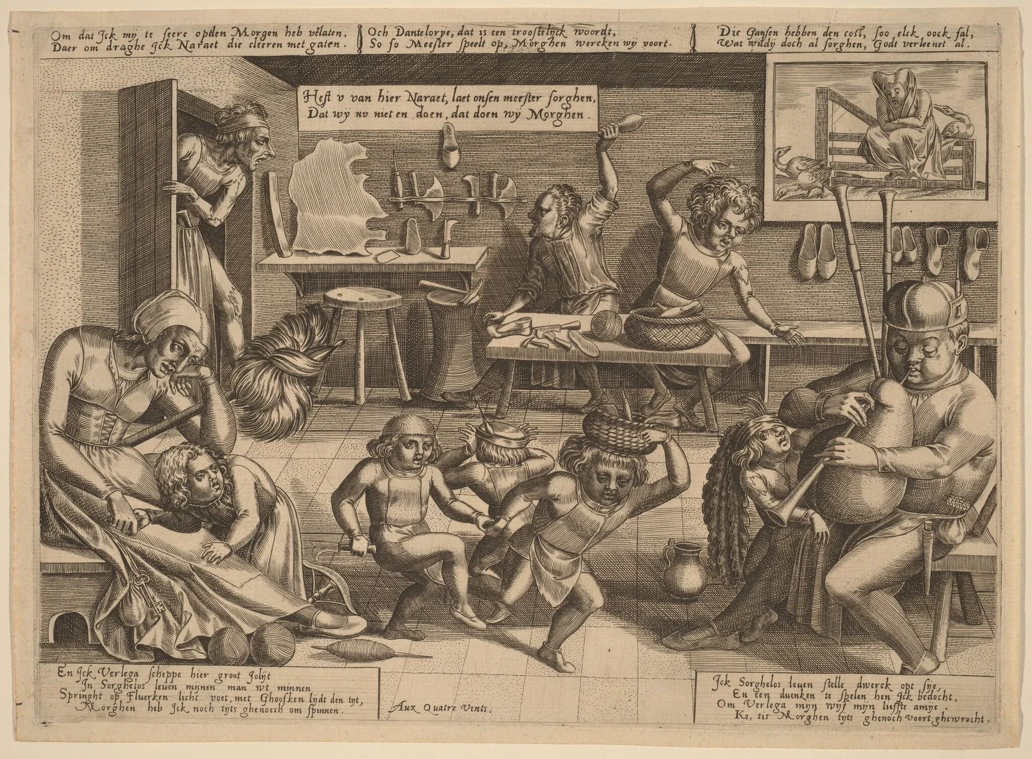 The Dissolute Household, detail