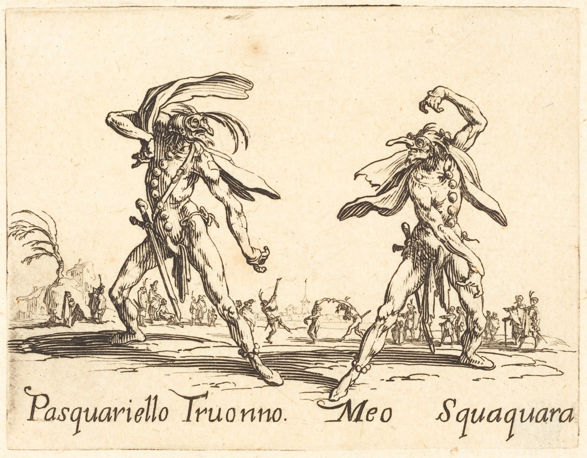 Pasquariello Truonno and Meo Squaquara, detail