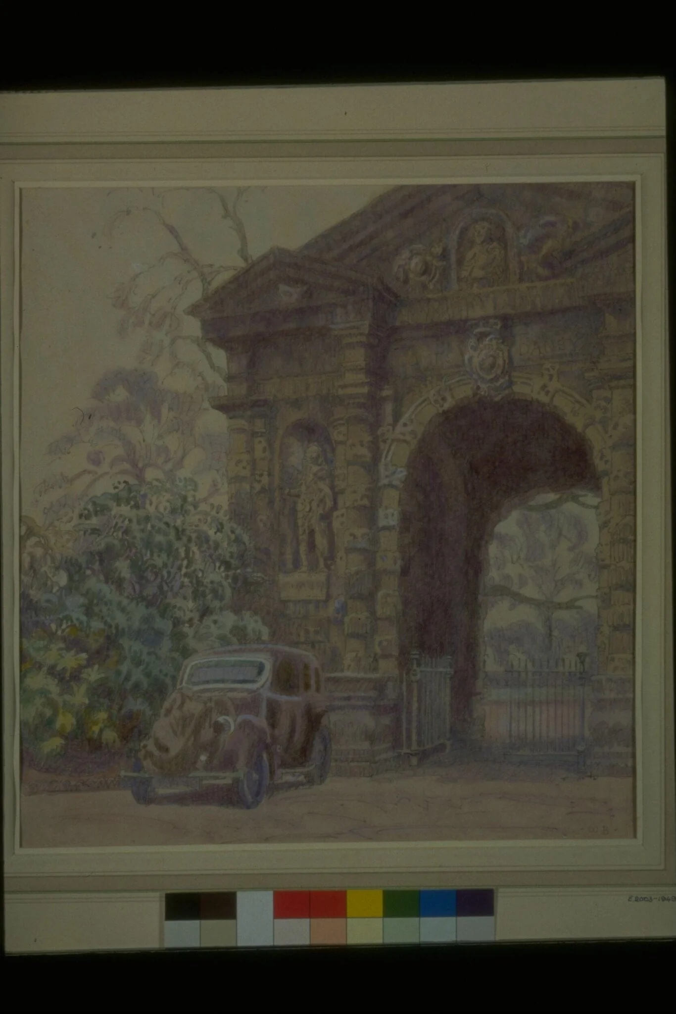 Entrance to the Botanical Garden, Oxford, Oxfordshire, detail
