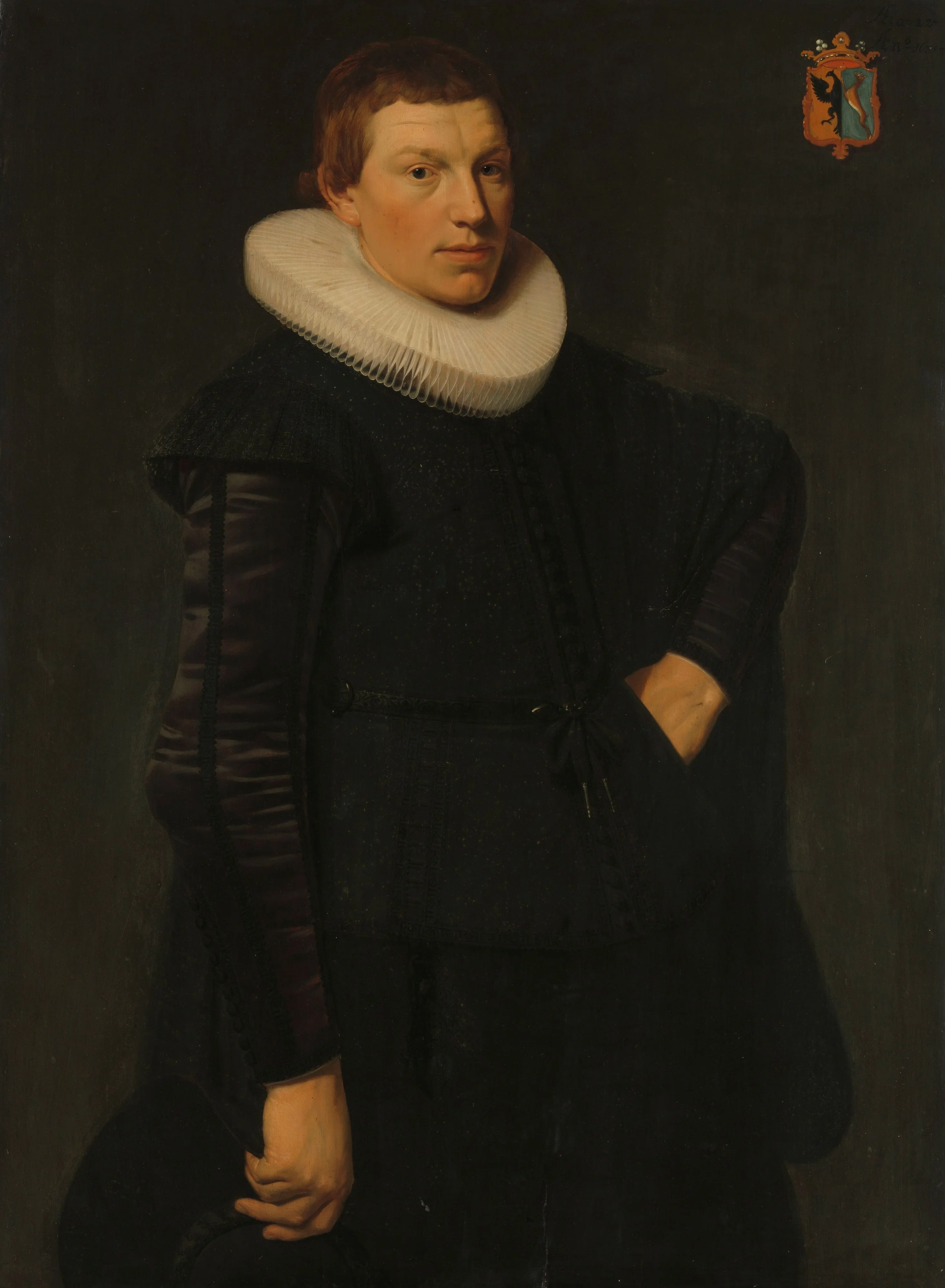 Portrait of Reijnier Ottsz Hinlopen (1608/09-1653), detail