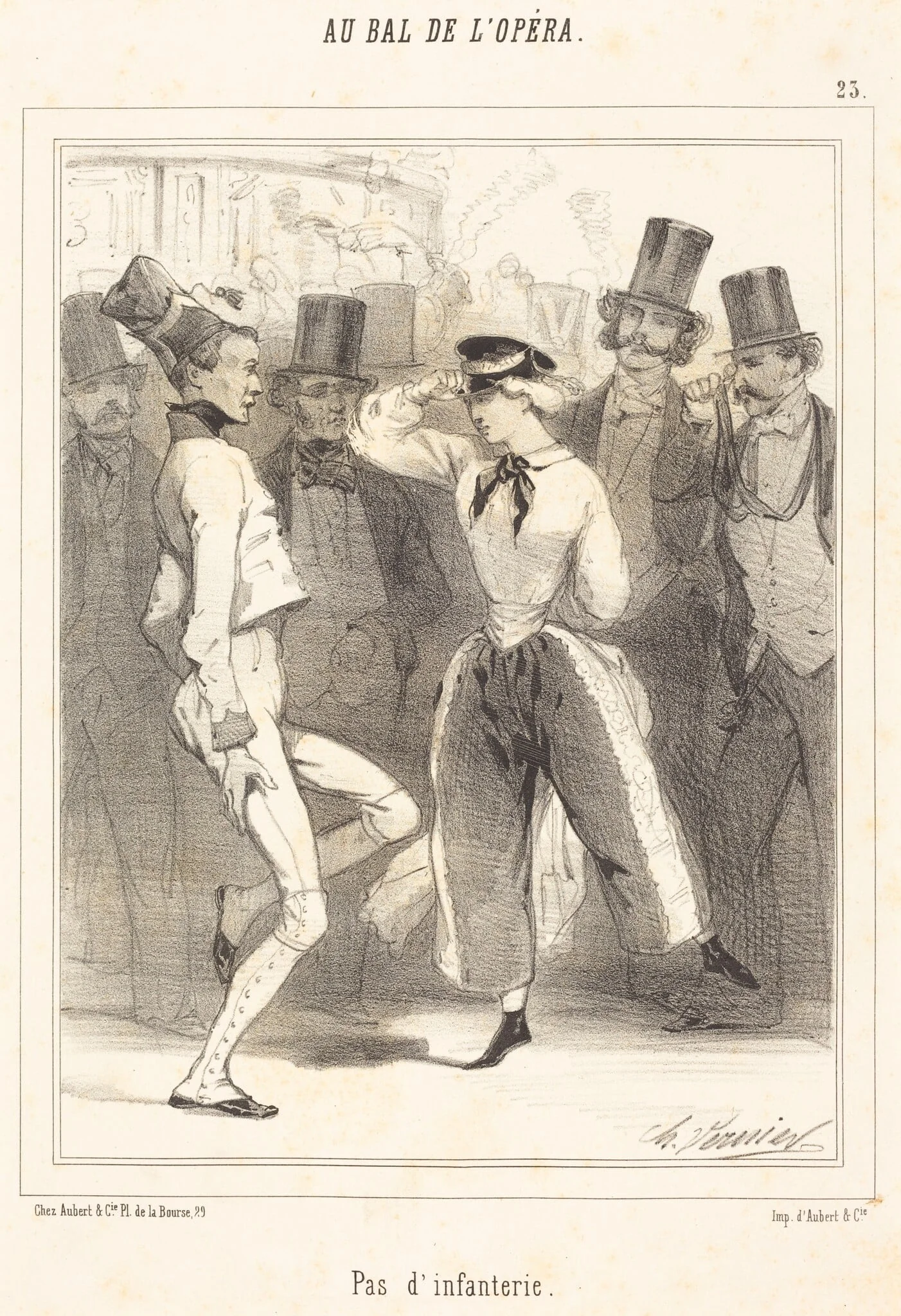 Pas d'Infanterie, detail