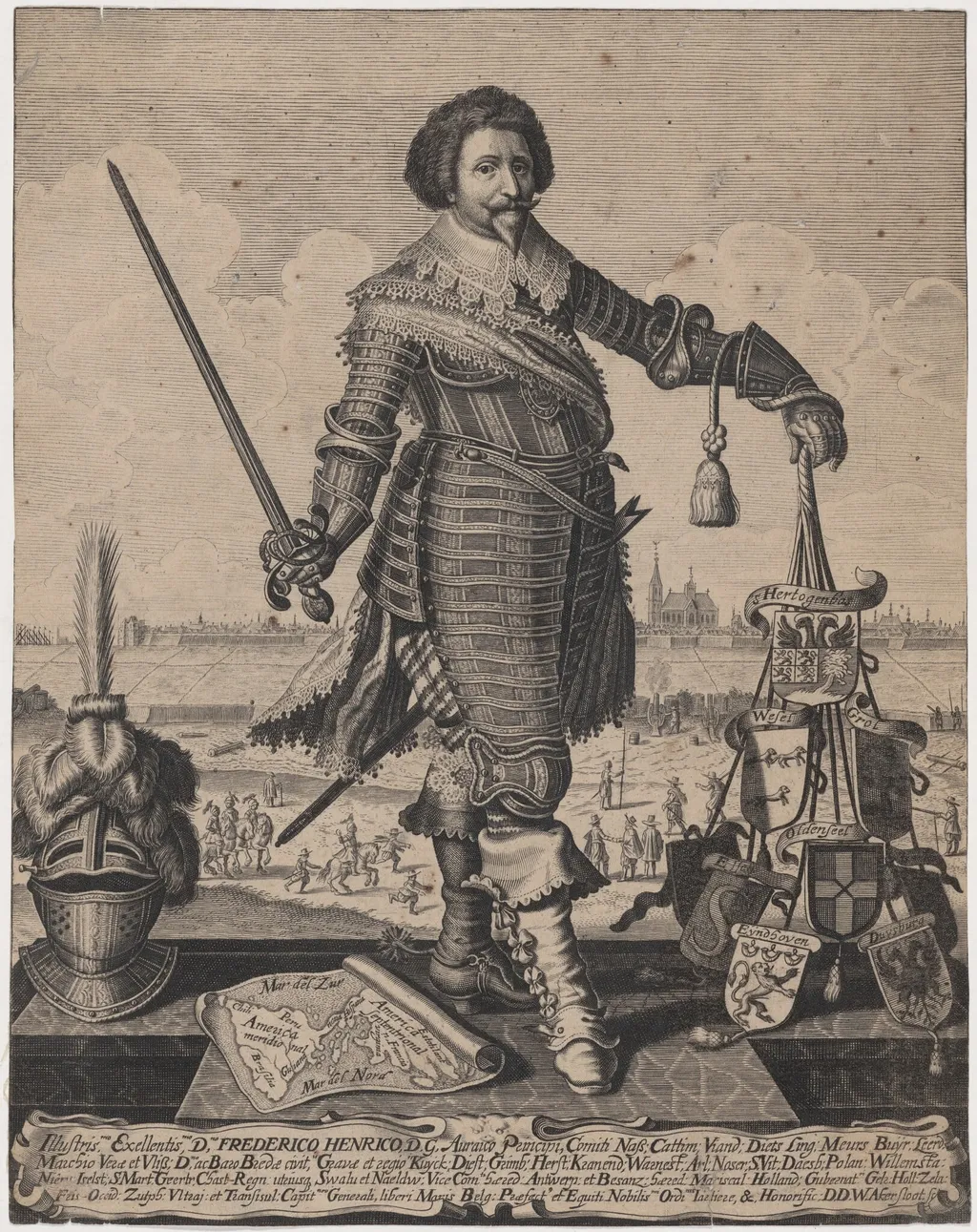 Frederick Henry, Prince of Orange, by Willem Outgertsz Akersloot, ink, 1617