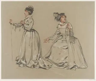 Illustration to Knightley's 'Westward Ho!', by Elijah Albert Cox, 1900