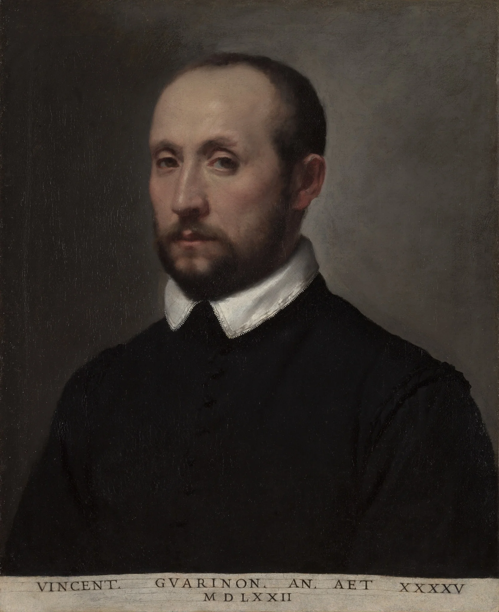 Portrait of Vincenzo Guarignoni, detail