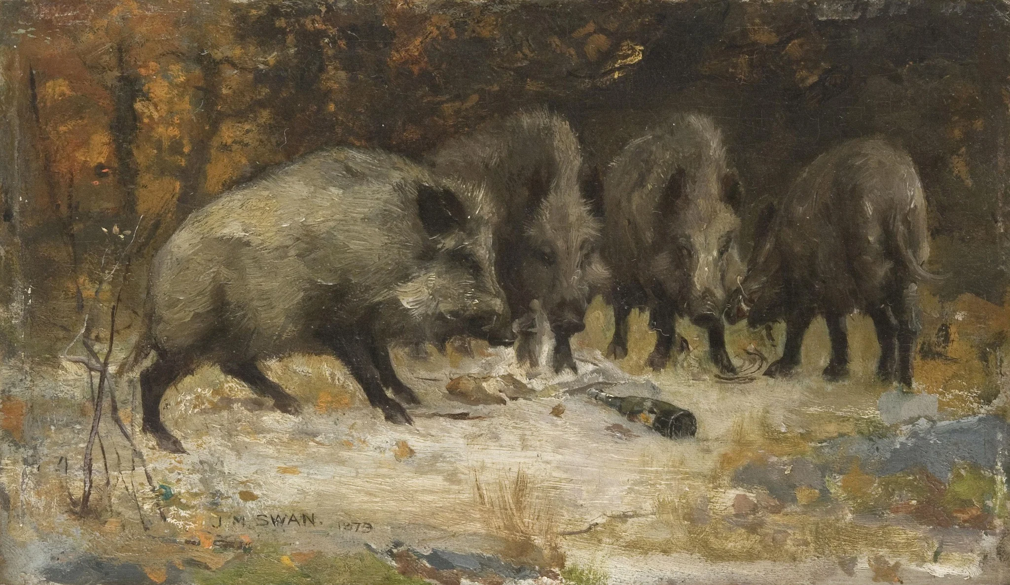 Wild Boars, detail