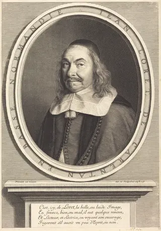 Jean Loret, by Robert Nanteuil, ink, 1658