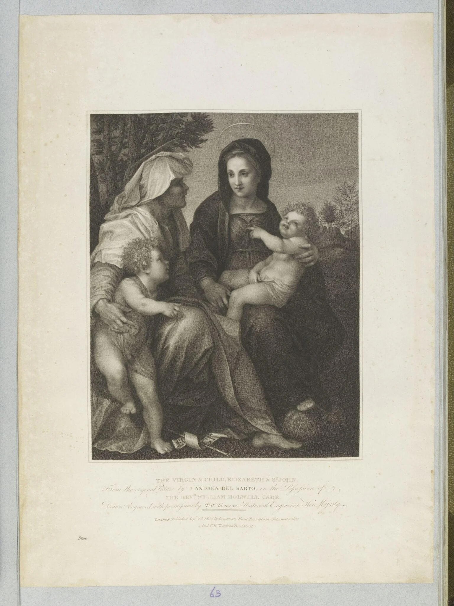 The Virgin and Child and Saints, detail