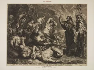 The Brazen Serpent of Moses, by Schelte Bolswert, 1650