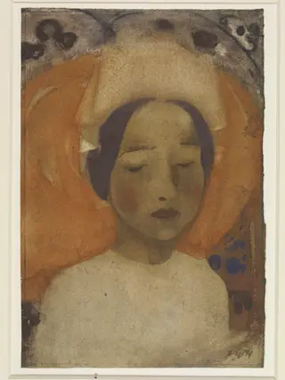 The Saint, by James Watterson Herald, watercolor, 1880