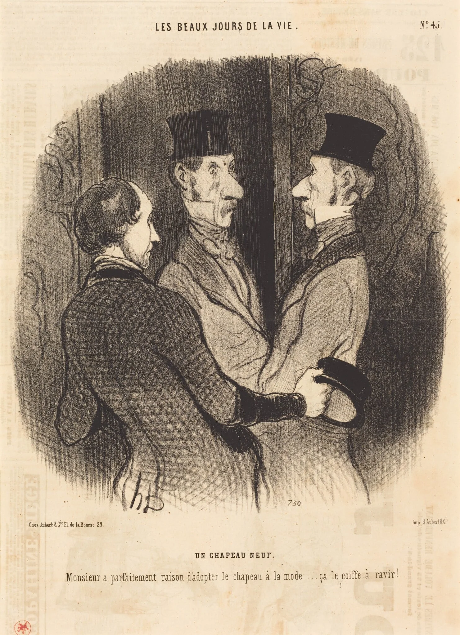 Un Chapeau neuf, detail