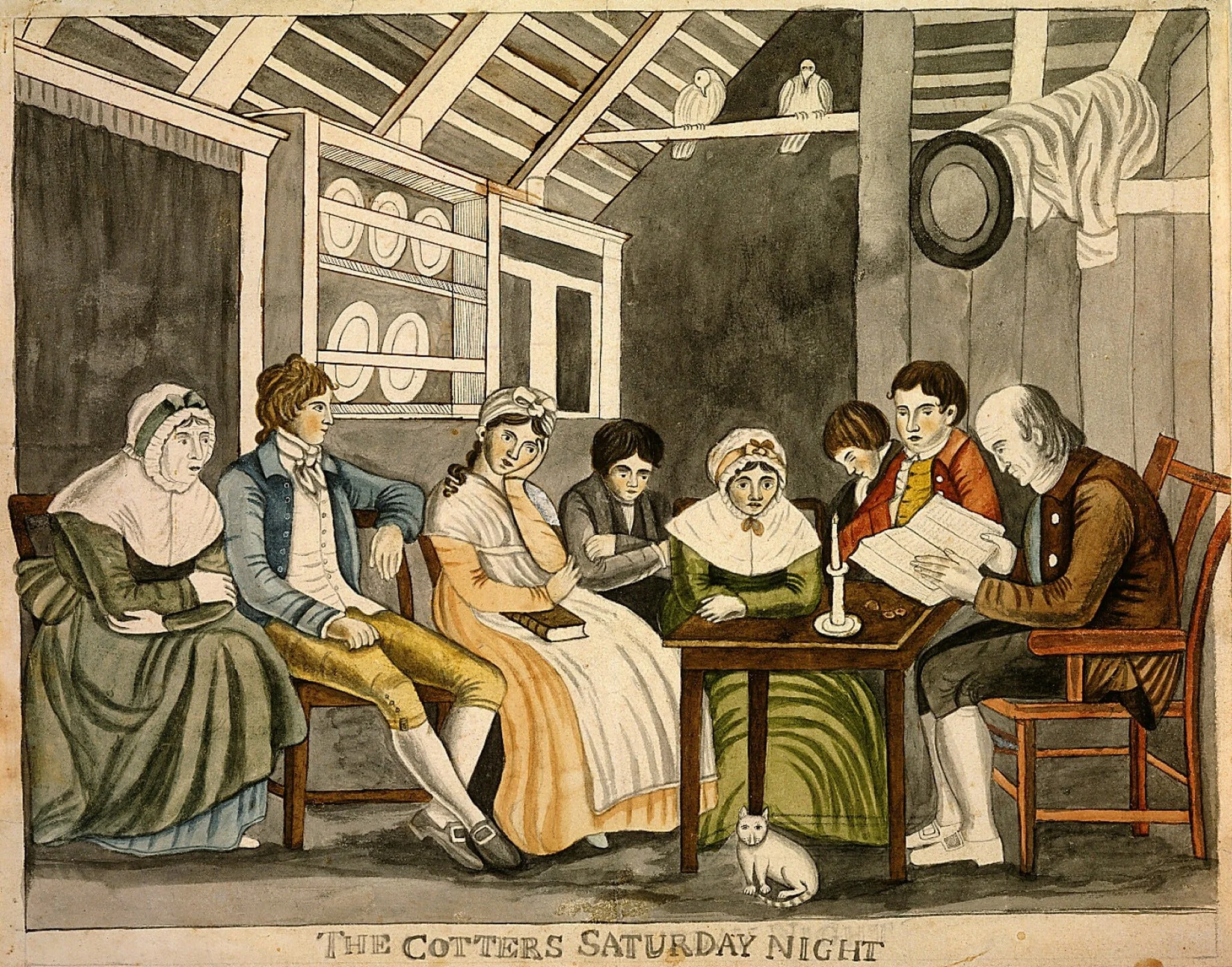 The Cotters Saturday Night, detail